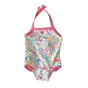 RuffleButts “Love You” Onepiece Swimsuit 18-24m